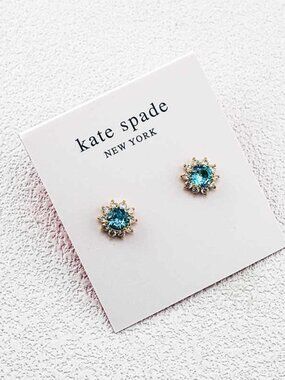 Kate Spade Crystal Inlaid Stud Earrings